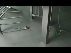 自動丸柱電子歩行者スイング ゲート バリアの出入り