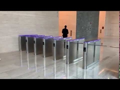 屋外/屋内ドロップアーム回転式改札 BLDCモーター カードリーダー 指紋認証付き