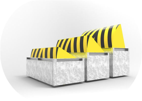 テロ対策セキュリティ用LEDライト付き全自動80T積載A3鋼油圧式ロードブロッカー