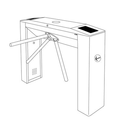 スマートなロックの二重水平な歩行者3の腕の回転木戸IP 54のアクセス管理