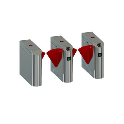 歩行者の出入り口 フラップ バリア ゲート RFID 指紋 バイオメトリック アクセス コントロール