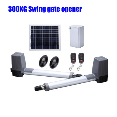 300KG 重量 スイングゲートオープナー 2.5 メートル 長さ 1 葉 80W 24V DC モーター