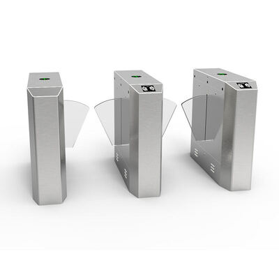 高速600mm通路幅フラップゲート、30人/分の通過能力、304ステンレス鋼構造