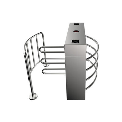 半自動型304ステンレス鋼半高さターンスタイル 重量メカニズムと25〜30人/分流量