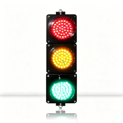 道路安全スマート表示 100mm カラーレンズ LED 交通信号 100000H LED 寿命とPC シェル素材