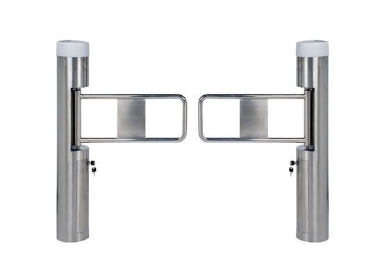 アクセス制御用、腰高ステンレス鋼製歩行者用スイングゲート（ブラシレスモーター付き）