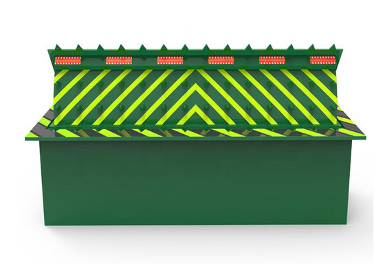 LEDライト警告と380V電源で完成したA3鋼製のフルオートマティック水力道路ブロック