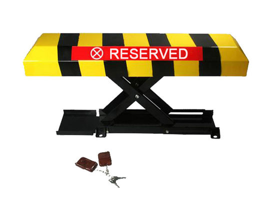 2mm冷間圧延鋼DC12Vモーター自動駐車ロック、305mm上昇高さで車両スペースを確保