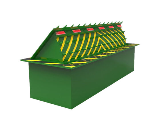 3.7KW電源 80トン積載 LEDライト警告 油圧式道路ブロッカー セキュリティバリア