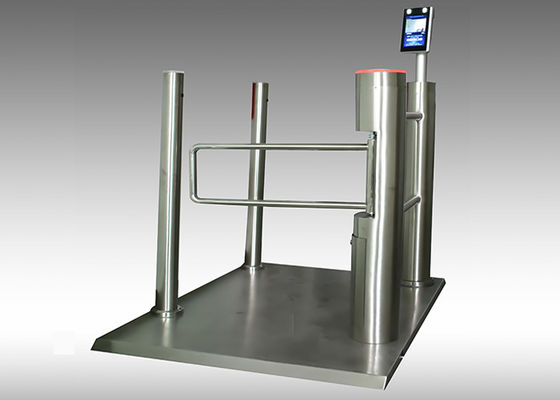 SS304フレームブラシレスモーター顔認識と温度測定付きスイングバリアゲート