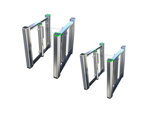 顔認識 IP54 RS485 生体認証スイングゲート、10mm アクリルバリア付き、安全なアクセス制御用