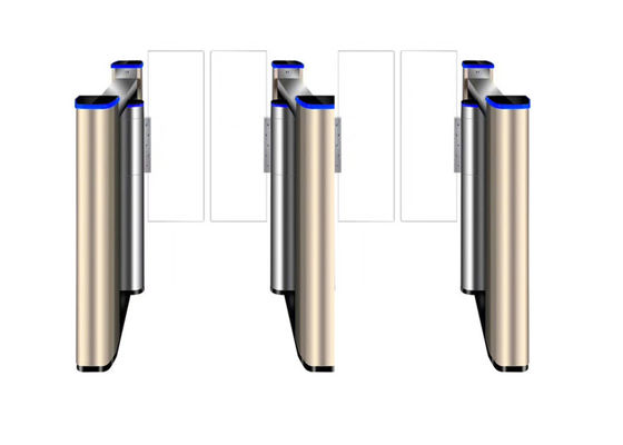 500mmフラップRS232 SS304アクセス制御スイングバリアゲート（高トルクブラシレスモーター付き）