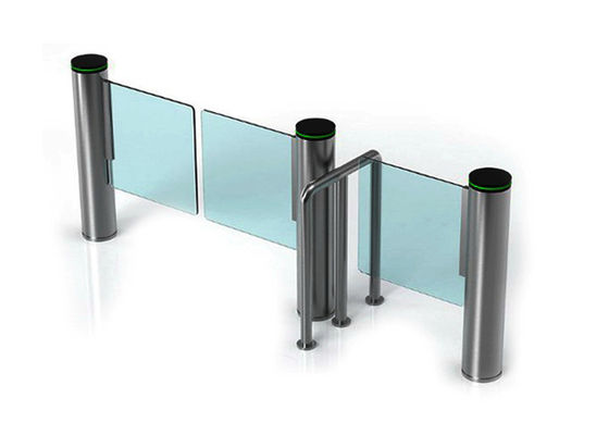 200W DC24V ブラシレスモーター歩行者セキュリティゲート、0.4秒開閉時間スイングバリアゲート