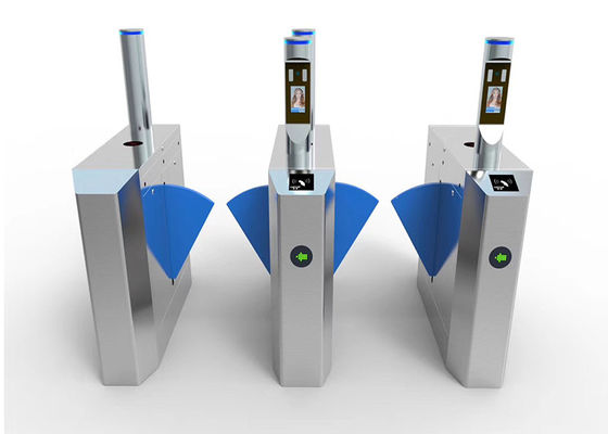 0.2秒格納式RS485 SS304アクセス制御ウィングゲートフラップバリアターンstile