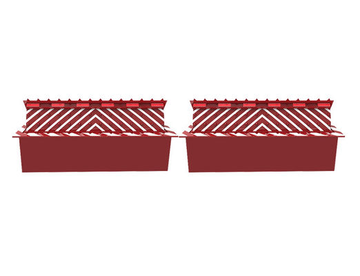 120トンの過圧液圧道路ブロック 50-100m リモコン制御と16mm トッププレートの厚さ テロ対策道路障壁