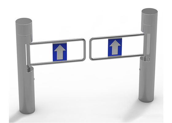 自動BLDCモーターSUS304 スーパーマーケットアクセス制御用アクリルアーム付きスイングバリアゲート