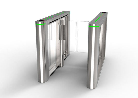 100W アクリルバリア 24V BLDC モータースピードゲート ターンスタイル 腰高 スイングバリアゲート